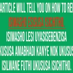 Isiwasho esisusa isichitho